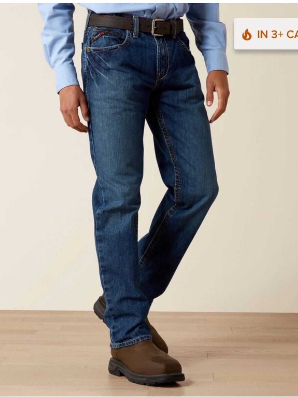 Ariat Mens Work FR M3 Loose Straight Jeans 36x32